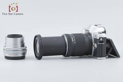 【中古】OLYMPUS オリンパス OM-D E-M10 Mark III EZ ダブルズームキット シルバー シャッター回数僅少