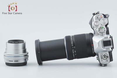 【中古】OLYMPUS オリンパス OM-D E-M10 Mark III EZ ダブルズームキット シルバー シャッター回数僅少