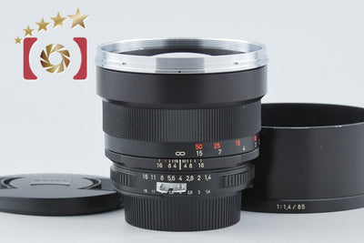 【中古】Carl Zeiss カールツァイス Planar 85mm f/1.4 ZF T* ニコン用