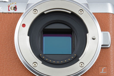 【中古】Panasonic パナソニック LUMIX DMC-GF7 ブラウン + G VARIO 12-32mm f/3.5-5.6 ASPH. MEGA O.I.S. H-FS12032 シャッター回数僅少