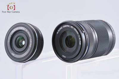 【中古】OLYMPUS オリンパス PEN E-P7 EZ ダブルズームキット シルバー シャッター回数僅少 元箱付き