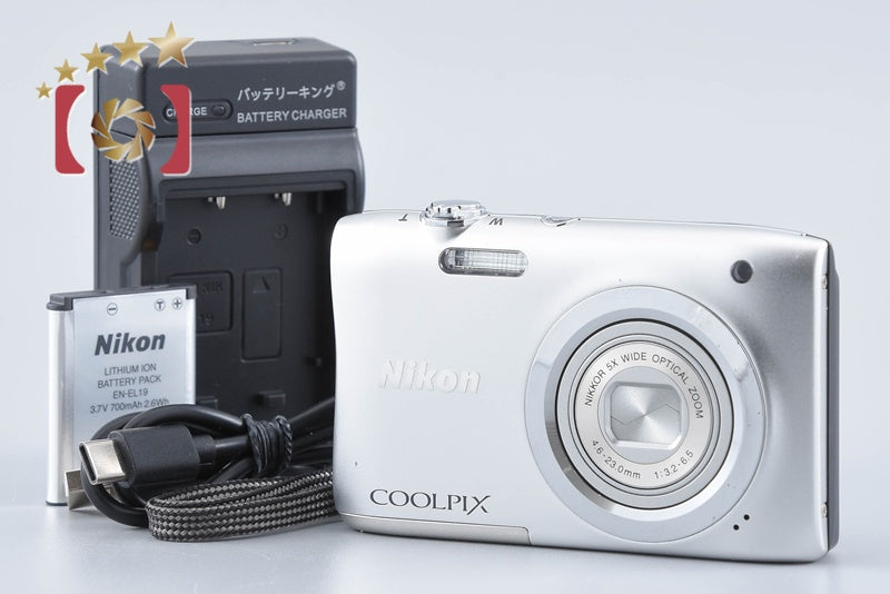 【中古】Nikon ニコン COOLPIX A100 シルバー コンパクトデジタルカメラ