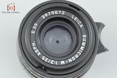 【中古】Leica ライカ SUMMICRON-M 35mm f/2 ASPH. E39 11879 ブラック