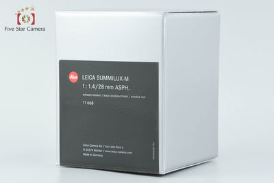 【中古】Leica ライカ SUMMILUX-M 28mm f/1.4 ASPH. E49 11668 6-Bit 元箱付き