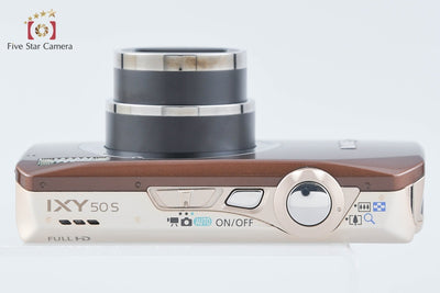 【中古】Canon キヤノン IXY 50S ブラウン コンパクトデジタルカメラ