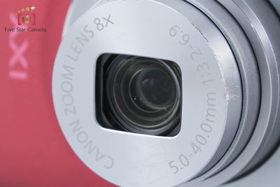 【中古】Canon キヤノン IXY 120 レッド コンパクトデジタルカメラ