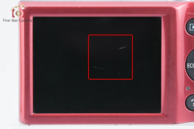 【中古】Canon キヤノン IXY 120 レッド コンパクトデジタルカメラ