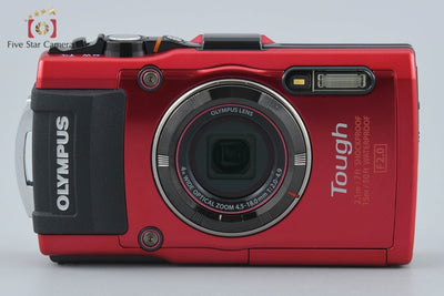 【中古】OLYMPUS オリンパス STYLUS TG-4 Tough レッド 防水デジタルカメラ シャッター回数僅少