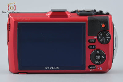 【中古】OLYMPUS オリンパス STYLUS TG-4 Tough レッド 防水デジタルカメラ シャッター回数僅少