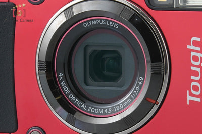 【中古】OLYMPUS オリンパス STYLUS TG-4 Tough レッド 防水デジタルカメラ シャッター回数僅少