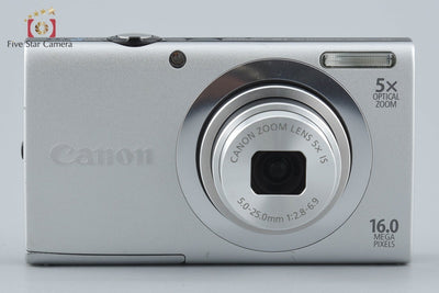 【中古】Canon キヤノン PowerShot A2400 IS シルバー コンパクトデジタルカメラ