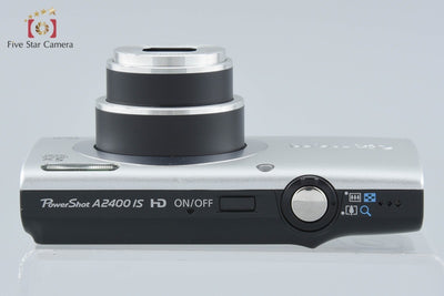【中古】Canon キヤノン PowerShot A2400 IS シルバー コンパクトデジタルカメラ
