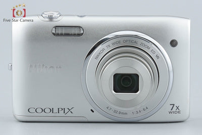 【中古】Nikon ニコン COOLPIX S3500 クリスタルシルバー コンパクトデジタルカメラ