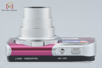 【中古】OLYMPUS オリンパス μ-5000 ピンク コンパクトデジタルカメラ