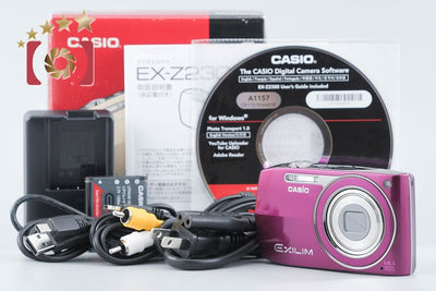 【中古】CASIO カシオ EXILIM EX-Z2300 パープル コンパクトデジタルカメラ 元箱付き