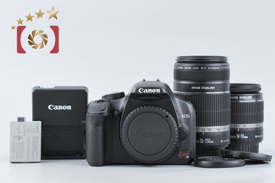 【中古】Canon キヤノン EOS Kiss X2 ダブルズームキット シャッター回数僅少