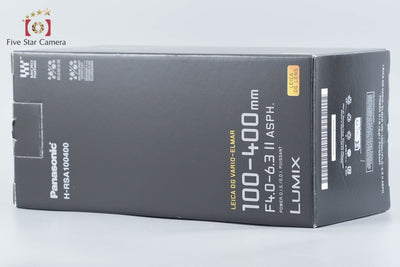 【中古】Panasonic パナソニック LUMIX LEICA DG VARIO-ELMAR 100-400mm f/4-6.3 II ASPH. H-RSA100400 元箱付き