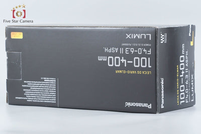 【中古】Panasonic パナソニック LUMIX LEICA DG VARIO-ELMAR 100-400mm f/4-6.3 II ASPH. H-RSA100400 元箱付き