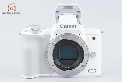 【中古】Canon キヤノン EOS Kiss M2 ダブルズームレンズキット ホワイト シャッター回数僅少 元箱付き