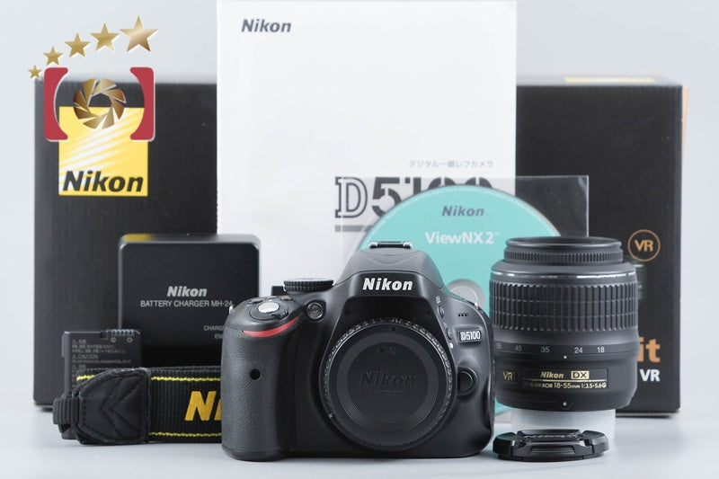 【中古】Nikon ニコン D5100 18-55 VR レンズキット 元箱付き