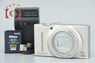 【中古】Nikon ニコン COOLPIX S8200 プラチナシルバー コンパクトデジタルカメラ