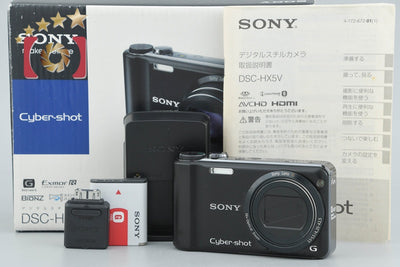 【中古】SONY ソニー Cyber-shot DSC-HX5V ブラック デジタルスチルカメラ 元箱付き