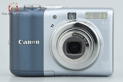 【中古】Canon キヤノン PowerShot A1000 IS ブルー コンパクトデジタルカメラ 元箱付き