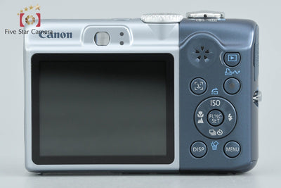 【中古】Canon キヤノン PowerShot A1000 IS ブルー コンパクトデジタルカメラ 元箱付き