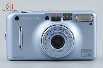 【中古】PENTAX ペンタックス ESPIO 120SWII シルキーブルー コンパクトフィルムカメラ