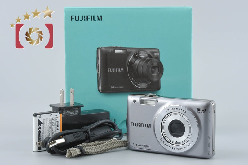【中古】FUJIFILM 富士フイルム FinePix JX500 シルバー コンパクトデジタルカメラ 元箱付き