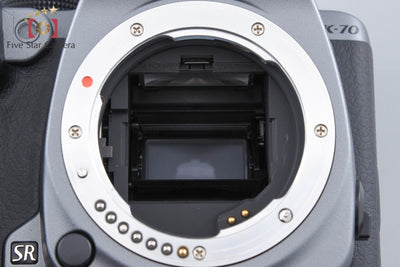 【中古】PENTAX ペンタックス K-70 18-135WR レンズキット シルキーシルバー シャッター回数僅少