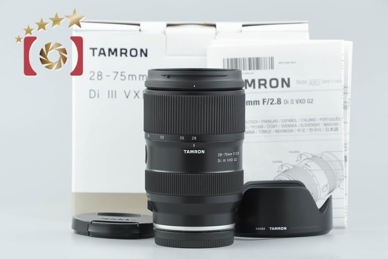 【中古】TAMRON タムロン A063 28-75mm f/2.8 Di III VXD G2 ソニーEマウント用 元箱付き