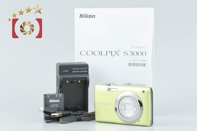 【中古】Nikon ニコン COOLPIX S3000 ポップグリーン コンパクトデジタルカメラ
