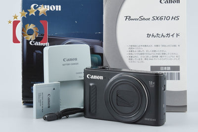 【中古】Canon キヤノン PowerShot SX610 HS ブラック コンパクトデジタルカメラ 元箱付き