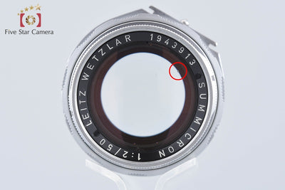【中古】Leica ライカ DR Summicron 50mm f/2 後期 眼鏡無し ライカMマウント 元箱付き