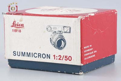 【中古】Leica ライカ DR Summicron 50mm f/2 後期 眼鏡無し ライカMマウント 元箱付き