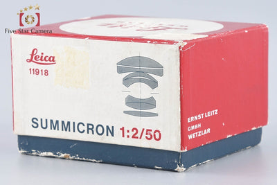 【中古】Leica ライカ DR Summicron 50mm f/2 後期 眼鏡無し ライカMマウント 元箱付き