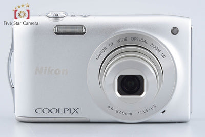 【中古】Nikon ニコン COOLPIX S3300 クリスタルシルバー コンパクトデジタルカメラ