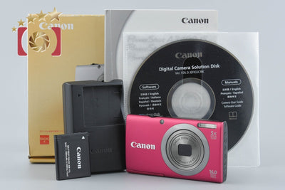 【中古】Canon キヤノン PowerShot A2300 レッド コンパクトデジタルカメラ 元箱付き