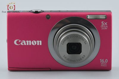 【中古】Canon キヤノン PowerShot A2300 レッド コンパクトデジタルカメラ 元箱付き