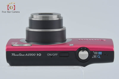【中古】Canon キヤノン PowerShot A2300 レッド コンパクトデジタルカメラ 元箱付き