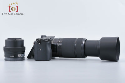 【中古】SONY ソニー α6400 ILCE-6400 ダブルズームレンズキット ブラック シャッター回数僅少 元箱付き 多言語対応