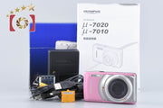 【中古】OLYMPUS オリンパス μ-7010 ピンク コンパクトデジタルカメラ 元箱付き