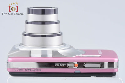 【中古】OLYMPUS オリンパス μ-7010 ピンク コンパクトデジタルカメラ 元箱付き
