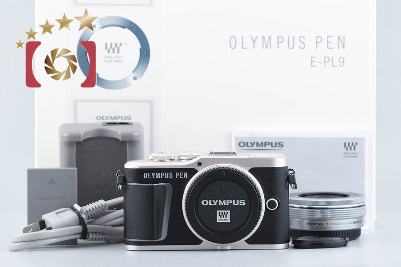 【中古】OLYMPUS オリンパス PEN E-PL9 14-42mm EZ レンズキット ブラック シャッター回数僅少 元箱付き