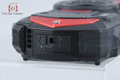 【中古】RICOH リコー PENTAX ペンタックス WG-60 レッド 防水アクションカメラ 元箱付き