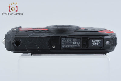 【中古】RICOH リコー PENTAX ペンタックス WG-60 レッド 防水アクションカメラ 元箱付き
