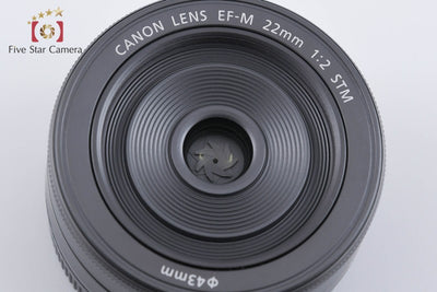 【中古】Canon キヤノン EF-M 22mm f/2 STM ブラック