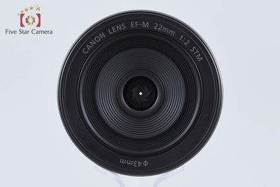 【中古】Canon キヤノン EF-M 22mm f/2 STM ブラック
