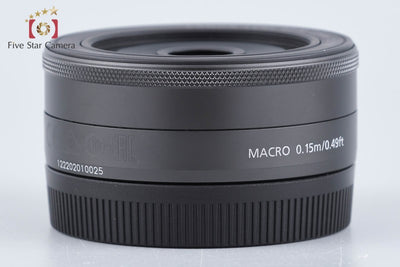 【中古】Canon キヤノン EF-M 22mm f/2 STM ブラック